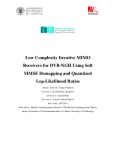 Master's thesis in science: Low complexity iterative MIMO receivers for DVB-NGH using soft MMSE demapping and quantized log-likelihood ratios