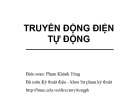 Bài giảng Truyền động điện tự động: Chương 1 - Phạm Khánh Tùng