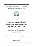Tóm tắt Luận án tiến sĩ Dược học: Phân tích chi phí hiệu quả trong điều trị loãng xương của phụ nữ tại Việt Nam