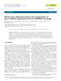 Nuclear data adjustment based on the interpretation of post-irradiation experiments with the DARWIN2.3 package