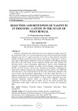 Selection and retention of talent in it industry: a study in the state of West Bengal