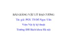 Bài giảng Vật lý đại cương – Chương 6: Cơ học lượng tử
