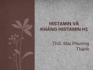Bài giảng Histamin và kháng Histamin H1