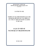 Luận án Tiến sĩ Quản trị kinh doanh: Nghiên cứu đặc điểm hội đồng quản trị ảnh hưởng đến kết quả tài chính của công ty niêm yết sở hữu gia đình ở Việt Nam