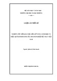 Luận án Tiến sĩ Quản trị kinh doanh: Nghiên cứu mối quan hệ giữa kỹ năng lãnh đạo và hiệu quả kinh doanh của doanh nghiệp dệt may Việt Nam