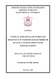 Summary of Phd thesis: Clinical, subclinical features and resistance to tyrosine kinase inhibitor of lung cancer patients with EGFR mutations