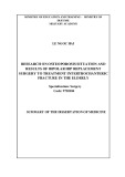 Summary of the Dissertation of Medicine: Research on osteoporosis situation and results of bipolar hip replacement surgery to treatment intertrochanteric fracture in the elderly