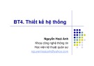 Bài giảng Thiết kế hệ thống