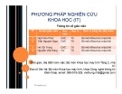 Bài giảng Phương pháp nghiên cứu khoa học (IT): Bài 1 - Ngô Hữu Phúc