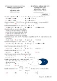 Đề kiểm tra giữa học kì 1 môn Toán lớp 10 năm học 2020-2021 – Trường THPT C Bình Lục (Mã đề 013)
