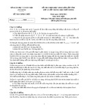 Đề thi chọn học sinh giỏi cấp tỉnh môn Hóa học lớp 12 năm học 2012-2013 – Sở Giáo dục và Đào tạo An Giang (Đề chính thức)