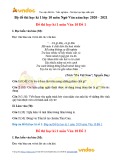 Bộ đề thi học kì 1 lớp 10 môn Ngữ Văn năm học 2020-2021
