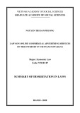 Summary of dissertation in Laws: Laws on online commercial advertising services on the internet in Vietnam nowadays