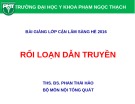 Bài giảng Điện tâm đồ: Rối loạn dẫn truyền - ThS. BS. Phan Thái Hảo