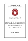 Luận văn Thạc sĩ Quản trị kinh doanh: Nghiên cứu các yếu tố tác động đến lòng trung thành của nhân viên tại công ty Dịch vụ MobiFone Khu vực 1