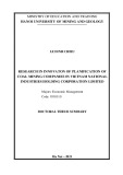 Doctoral thesis summary Economic management: Research in innovaton of planification of coal mining companies in Vietnam national industries holding corporation limited