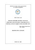 Dissertation summary: The relationship between financial behavior and investment performance in the real estate market of Ho Chi Minh city