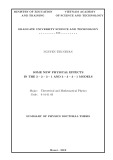 Summary of physics doctoral thesis: Some new physical effects in the 3−2−3−1 and 3−3−3−1 models