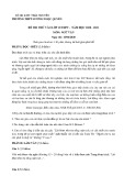 Đề thi thử vào lớp 10 THPT môn Ngữ văn năm học 2020-2021 – Trường THPT Lương Ngọc Quyến