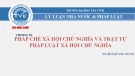 Bài giảng Lý luận nhà nước và pháp luật: Chương 20 – TS. Bùi Quang Xuân