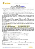 Đề thi thử THPT quốc gia môn Sinh học năm học 2019-2020 (Có đáp án)