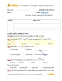 Đề kiểm tra 1 tiết chương 1 môn Hình học lớp 7