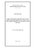 Luận văn Thạc sĩ Khoa học: Nghiên cứu đặc trưng nguồn phát thải các chất BTEX trong không khí trong nhà tại khu vực Hà Nội và đánh giá ảnh hưởng của chúng tới sức khỏe con người