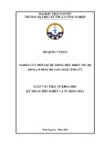 Luận văn Thạc sĩ Khoa học Kỹ thuật điều khiển và Tự động hóa: Nghiên cứu thiết kế hệ thống điều khiển tốc độ động cơ đồng bộ nam châm vĩnh cửu