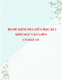 Bộ 5 đề kiểm tra giữa học kì 2 môn Ngữ văn lớp 9 có đáp án