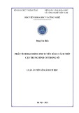 Luận án Tiến sĩ ngành Cơ học: Phân tích dao động phi tuyến bằng cách tiếp cận trung bình có trọng số