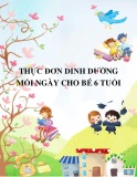 Thực đơn dinh dưỡng mỗi ngày cho bé 6 tuổi