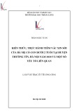 Luận văn Thạc sĩ Y tế công cộng: Kiến thức, thực hành tiêm vắc xin sởi của bà mẹ có con dưới 2 tuổi tại huyện Thường Tín, Hà Nội năm 2020 và một số yếu tố liên quan