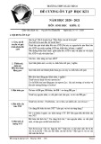 Đề cương ôn tập học kì 1 môn Sinh học lớp 12 năm 2020-2021 - Trường THPT Xuân Đỉnh