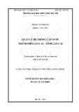 Tóm tắt Luận văn Thạc sĩ Quản lý đô thị và công trình: Quản lý hệ thống cấp nước thành phố Lào Cai