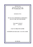 Luận văn Thạc sĩ Luật học: Bán đấu giá tài sản theo pháp luật Thi hành án dân sự từ thực tiễn tỉnh Vĩnh Phúc