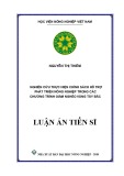 Luận án Tiến sĩ Nông nghiệp: Nghiên cứu thực hiện chính sách hỗ trợ phát triển nông nghiệp trong các chương trình giảm nghèo vùng Tây Bắc