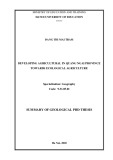 Summary of Geological PhD Thesis: Developing agricultural in Quang Ngai province towards ecological agriculture
