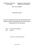 Summary of PhD dissertation: Study on the identification of the minimum flow for sustainable water resources management in downstream of the Ma River