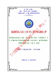 Khóa luận tốt nghiệp Quản trị kinh doanh: Đánh giá hiệu quả quản trị nguồn nhân lực tại Trung tâm Phát triển Dịch vụ Di tích Huế thông qua nhóm các chỉ số KPI