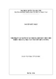 Luận văn Thạc sĩ Lí luận văn học: Thi pháp văn xuôi tự sự trong truyện viết cho thiếu nhi của nhà văn Nguyễn Huy Tưởng