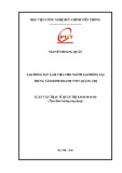 Luận văn Thạc sĩ Quản trị kinh doanh: Tạo động lực cho người lao động tại Trung tâm kinh doanh VNPT Quảng Trị