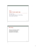 Bài giảng An toàn an ninh thông tin: Bài 4 - Bùi Trọng Tùng