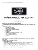 Ngân hàng câu hỏi SQA - PTIT