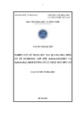Luận án Tiến sĩ Hoá học: Nghiên cứu sử dụng xúc tác quang hóa trên cơ sở hydroxit lớp đôi ZnBi2O4/Graphit và ZnBi2O4/Bi2S3 định hướng xử lý chất màu hữu cơ