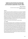 Nghiên cứu góc nhìn đối với thương hiệu trong quảng cáo sử dụng hình ảnh trên nền tảng Digital Marketing và Social Media