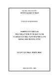 Luận văn Thạc sĩ Hoá học: Chế tạo than hoạt tính từ bã đậu nành và khảo sát khả năng hấp phụ Cr(VI) trong môi trường nước