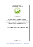 Luận văn Thạc sĩ Quản lý đất đai: Đánh giá công tác giải phóng mặt bằng dự án quản lý nguồn nước và ngập lụt tỉnh Vĩnh Phúc, hạng mục qua xã Sơn Lôi, huyện Bình Xuyên và phường Tiền Châu, thành phố Phúc Yên