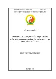 Luận văn Thạc sĩ Y học: Đánh giá tác dụng của điện châm kết hợp đeo Đai ngải cứu Việt điều trị đau vùng cổ gáy