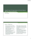 Bài giảng Kỹ thuật nhiệt - Chương 5: Mass & Energy Analysis of Control Volume (Bảo toàn năng lượng hệ hở)