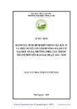 Luận văn Thạc sĩ Quản lý đất đai: Đánh giá tình hình biến động giá đất ở và một số yếu tố ảnh hưởng đến giá đất ở tại một số xã, phường phía tây thuộc thành phố Yên Bái giai đoạn 2014 - 2018
